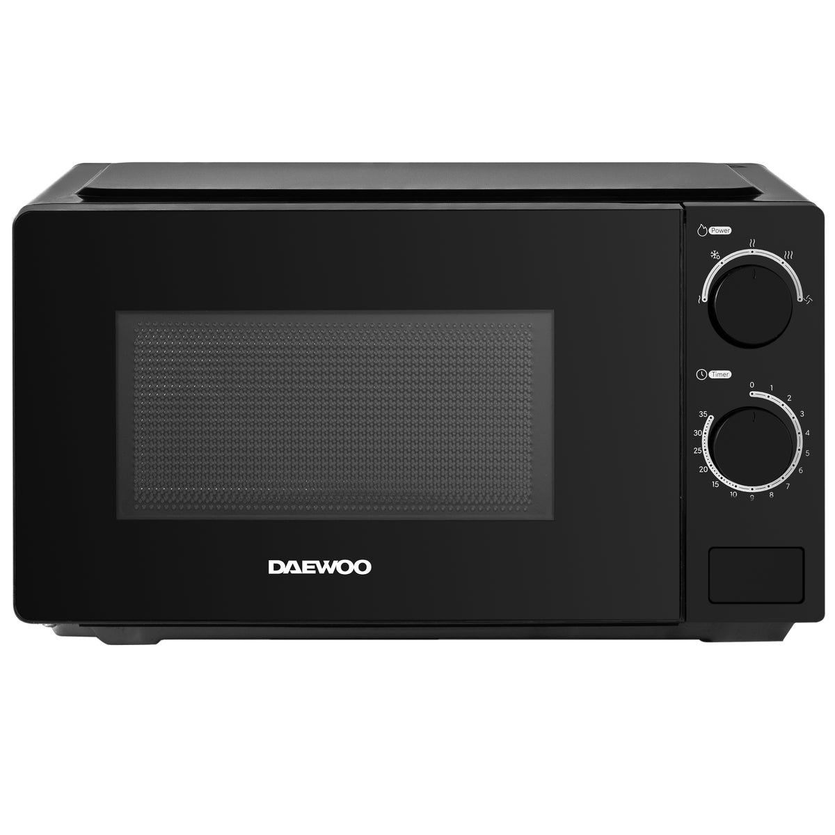 Daewoo 20L Black 700W Manual Microwave