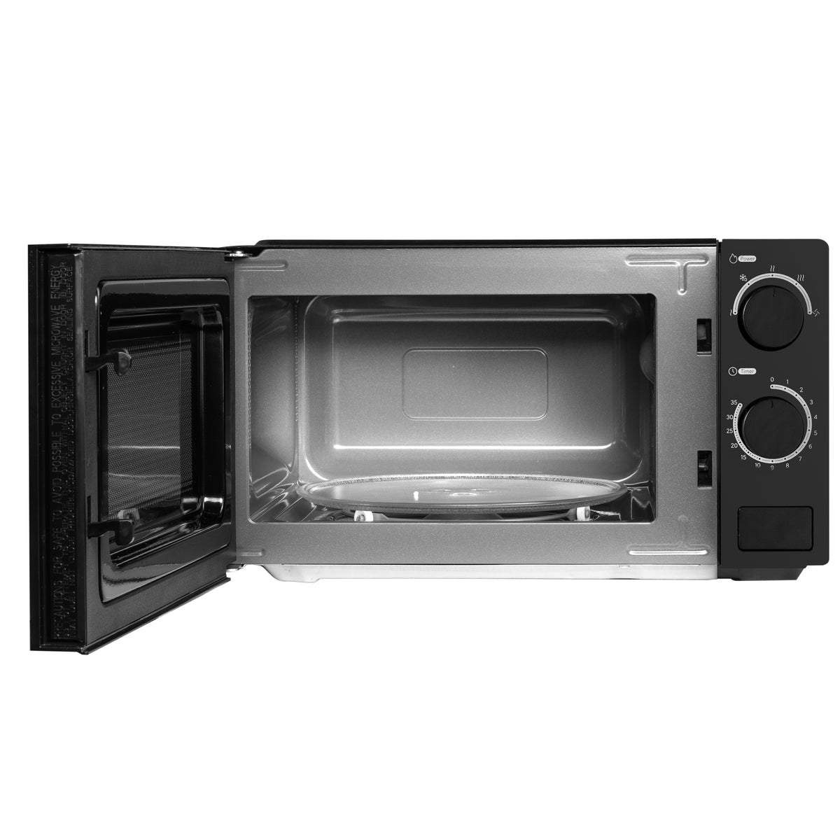 Daewoo 20L Black 700W Manual Microwave