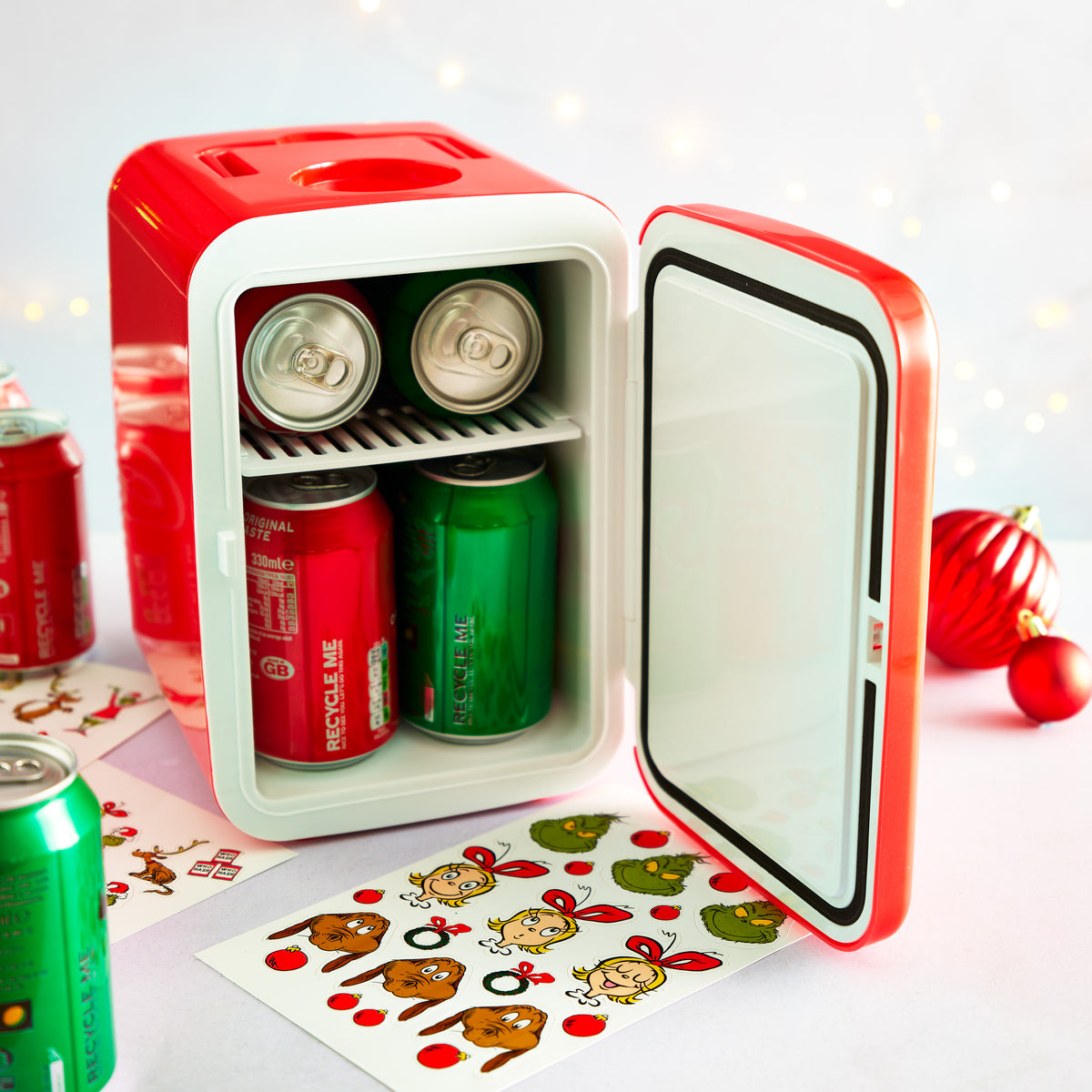 The Grinch™ 4L Mini Fridge, Red