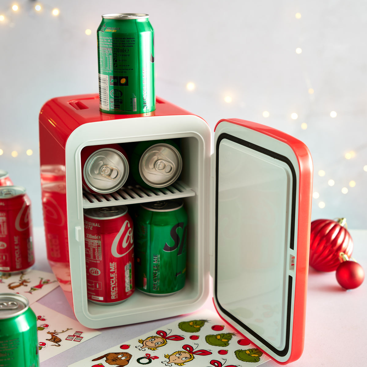 The Grinch™ 4L Mini Fridge, Red