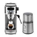 Daewoo 20 Bar Digital Compact Espresso Coffee Maker & Coffee Grinder