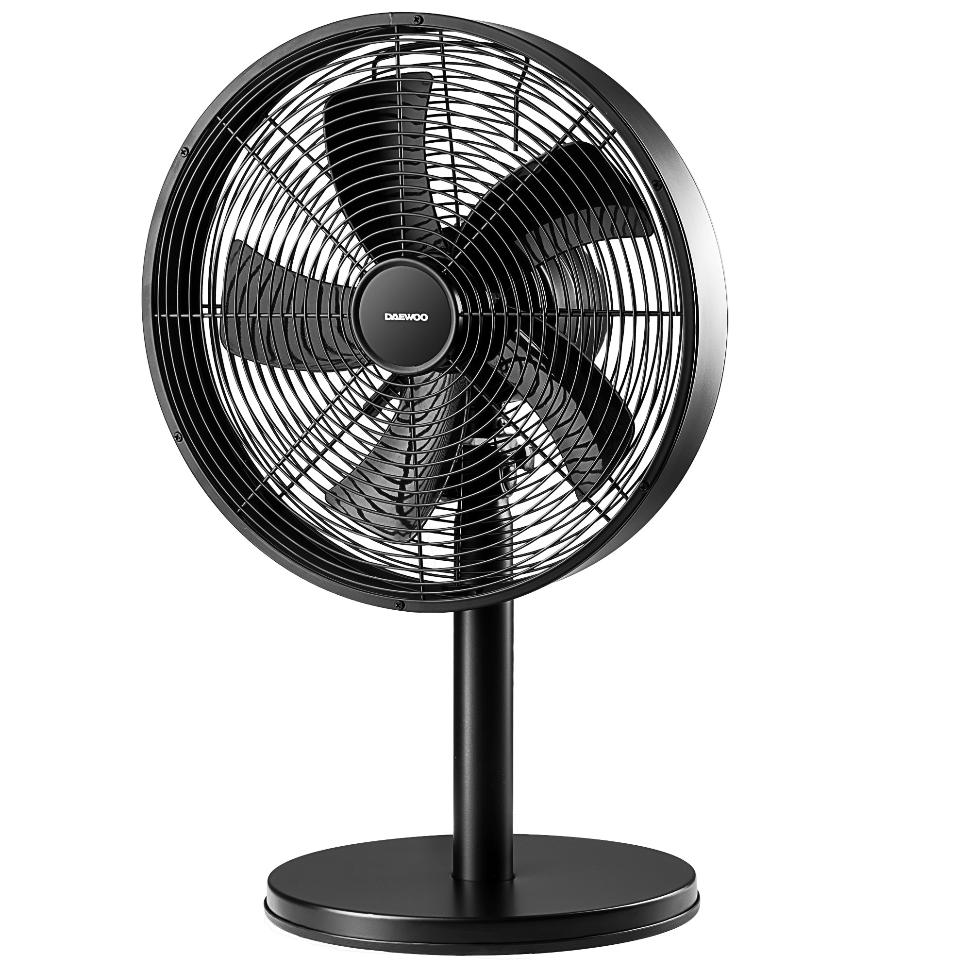 Daewoo 12" Black Metal Desktop Fan