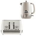 Daewoo Buttermilk Denver Jug Kettle & 4 Slice Toaster Set