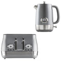 Daewoo Smoked Grey Denver Jug Kettle & 4 Slice Toaster Set